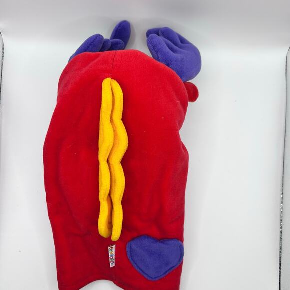 Rare Vintage Gymboree Red & Purple Moose Plush Hand Puppet 11” Toy - Picture 4 of 5